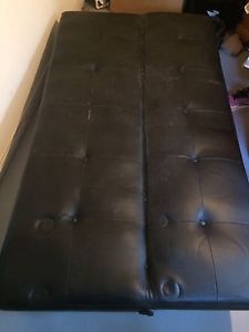 Leather futon