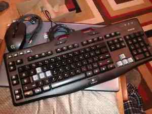 Logitech G105 Gaming keyboard and mouse