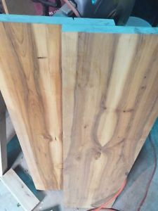 Maple and oak lumber.