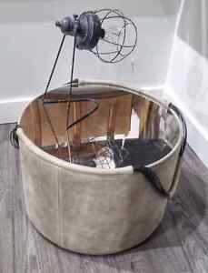 Mirrored End Table