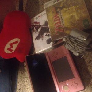 Nintendo 3DS with accessories