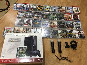 Play Station 3 with 2consoles, 32 Games included