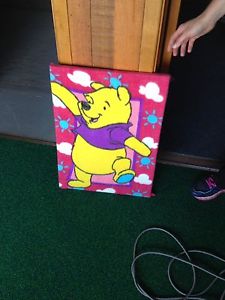 Poo bear art sign