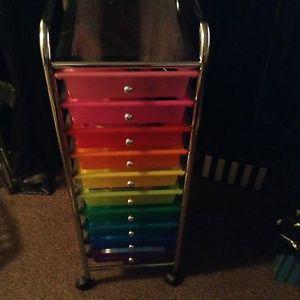 Rainbow storage on wheels $35