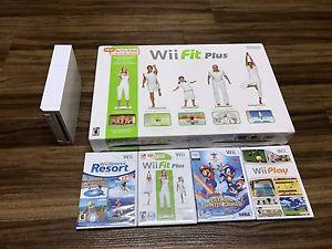Wii with Wii fit plus balance board and games