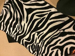 Zebra carpet and mat