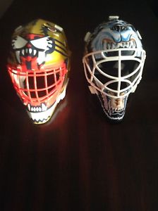 2 EA Sports NHL Mini Goalie Masks