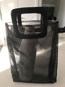 9 black reusable tote/gift bags
