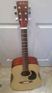 Acoustic Guitar In Good shape 220 new with taxes and Strap w