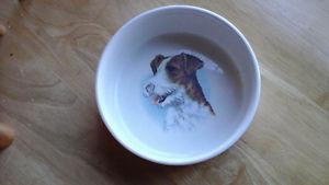 Antique dog bowl