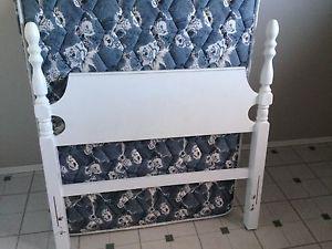 Antique single bed headboard