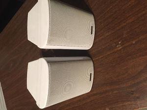Book shelf speakers small mini durable WHITE