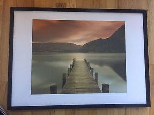 Dock Scene Picture and Frame