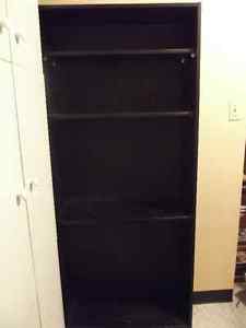 Full size 5 shelf Black Bookcase