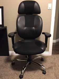 Leather and Mesh Desk Chair