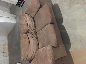 Micro suede love seat