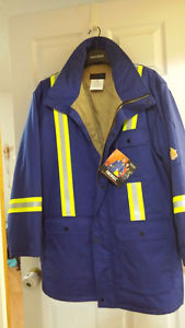 New Men's Flame Resistant Hi Vis Jacket