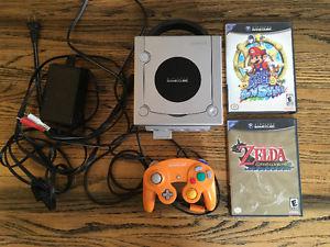 Nintendo Gamecube console with 2 games