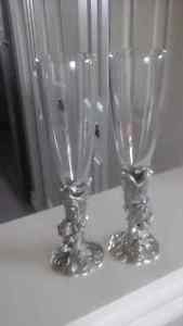 Seagull Pewter Wine Flutes