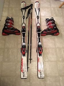 Skis, boots, and poles