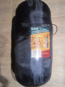 Sleeping bag with case.