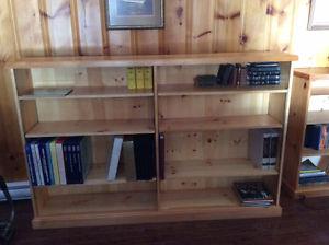 Solid wood bookcases