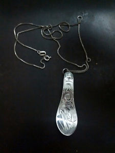 Sterling Silver chain with spoon pendant