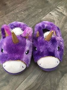 Stride rite unicorn slippers size 
