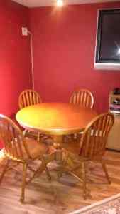 Table and chairs