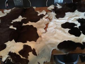Two Small Cowhide Rugs
