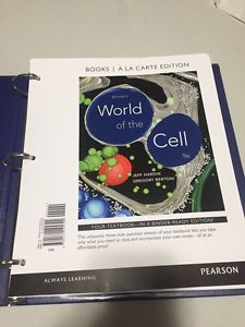 UPEI textbook World of the Cell 9th Ed.