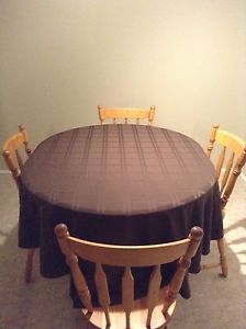 Very solid table with 4 chairs