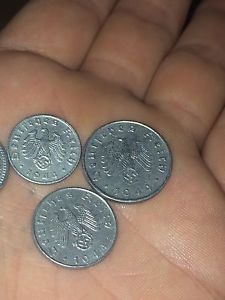 Vintage  German third reich coins $10 each