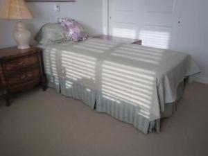 ALMOST NEW SINGLE BED AND ALL BEDDINGS