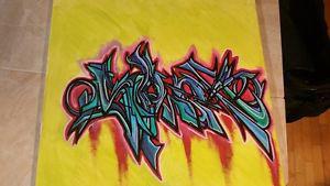 Aerosol artist looking to get hired. Can spray paint