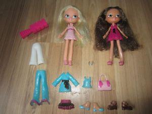 "BRATZ" DOLLS WITH SNAP-ON CLOTHES & ACCESSORIES - $6.00 for