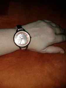 Boum Champagne Rose Gold Leather Ladies Watch