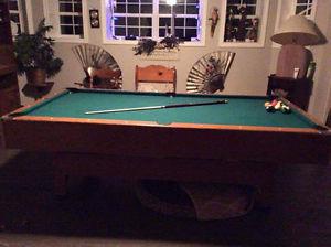 Cooper one piece slate pool table