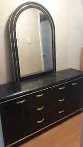 Dresser with mirror