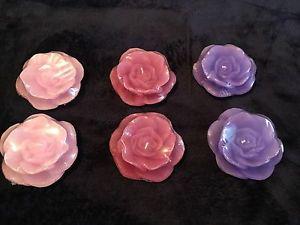 Floating rose candles