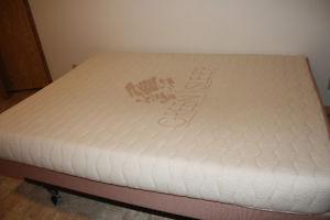 Green sleep box spring and mattress