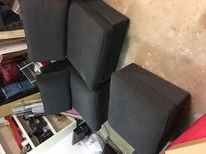 Ikea 2 chairs and footstool
