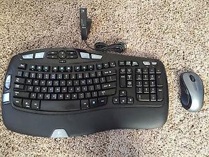 Logitech wave cordless keyboard and mouse