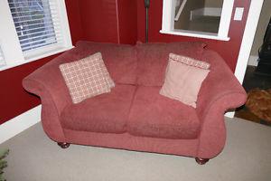Loveseat - fabric in excellent condition - $100