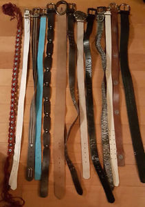MOVING NEED GONE! 18 WOMANS BELTS SIZE M/L WAS $50 NOW $35