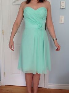 Mint green bridesmaid dress