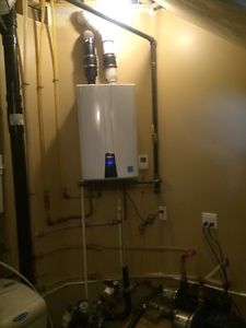 Navien NR-240A LP Propane tankless hot water heater, 