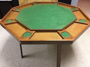 Oak Poker Table