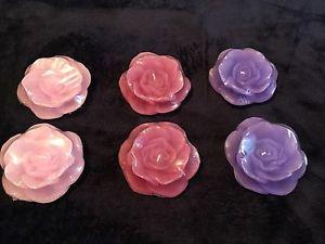 Rose shaped floating candles