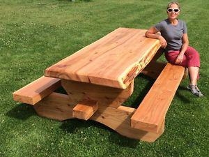 Solid Cedar Tables